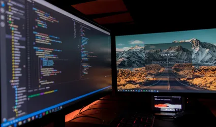 A picture of a coder