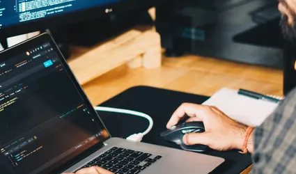 A picture of a coder